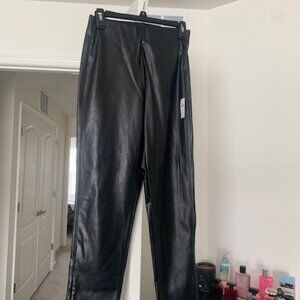 fake leather jeggings